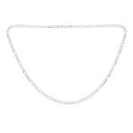 Men's Sterling Silver Figaro Link Chain Necklace 5MM Made in Italy - Image 3