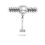 Sterling Silver Sports Gavel Dangle Charm Bead for European Bracelets - Image 2