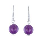 Set of 2 Natural Stone Bead Drop Earrings in Sterling Silver - Image 13