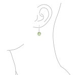Simple Gemstone 8MM Bead Drop Ball Earrings Sterling Silver Birthstones Colors - Image 41