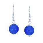 Set of 2 Natural Stone Bead Drop Earrings in Sterling Silver - Image 11