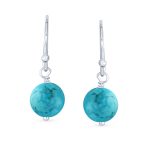 Set of 2 Natural Stone Bead Drop Earrings in Sterling Silver - Image 15