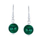 Set of 2 Natural Stone Bead Drop Earrings in Sterling Silver - Image 17