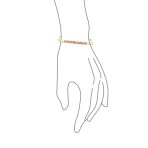 Set of 3 Pink Tourmaline, Aquamarine and Turquoise Bolo Bracelet Gold Plated - Image 3