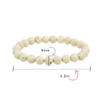 Natural Stone Multi Color Stackable Round 8MM Ball Beads Strand Stretch Bracelet - Image 62