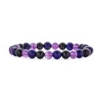 Natural Stone Multi Color Stackable Round 8MM Ball Beads Strand Stretch Bracelet - Image 28