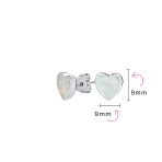Romantic Bezel Set CZ Stud Earrings: Pink Blue Opal, Rose Gold Sterling Silver - Image 7