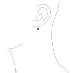 Classic Round 1CT CZ Solitaire Drop Stud Earrings .925 Sterling Silver Leverback - Image 19
