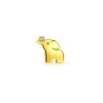 Tiny CZ Accent Elephant 14K Gold Cartilage Ear Stud Earring Screw Back - Image 2
