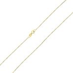0.75MM Thin 14K Gold Cuban Curb Chain Necklace Rose White - Image 4