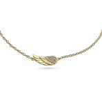 Spiritual Guardian Angel Wing Evil Eye Anklet Ankle Bracelet Gold Plated Silver - Image 4