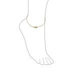 Spiritual Guardian Angel Wing Evil Eye Anklet Ankle Bracelet Gold Plated Silver - Image 7