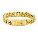 Miami Cuban Chain Link Bracelet for Men Silver Gold - Image 4