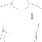 Prevention Pink Ribbon Breast Cancer Survivor Brooche Pin Gold Heart Accessory - Image 3