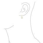 Elegant Geometric CZ Dangle Chandelier Earrings in Gold or Silver for Bridals - Image 6