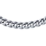 Unisex Classic Curb Chain Link Bracelet Silver Gold Plated 6MM Multiple Sizes - Image 2
