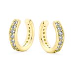 Minimalist Ear Cuff Cartilage CZ Band Clip Wrap Helix Earrings Sterling Silver - Image 5
