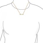 Support Symbol Pendant Necklace for Displaced People CZ Accent Safety Pin - Image 5