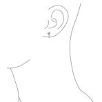 Minimalist 5MM CZ Solitaire Clip-On Stud Earrings .925 Sterling Silver - Image 6