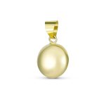 Turkish Spiritual Round 3D 14K Gold Evil Eye Necklace Pendant Charm - Image 2