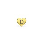 Tiny Minimalist 14K Gold Cartilage Ear Stud Helix Daith Heart Earring Screw Back - Image 32