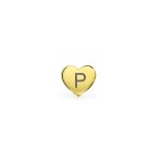 Tiny Minimalist 14K Gold Cartilage Ear Stud Helix Daith Heart Earring Screw Back - Image 44