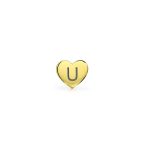 Tiny Minimalist 14K Gold Cartilage Ear Stud Helix Daith Heart Earring Screw Back - Image 49