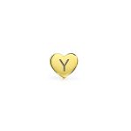 Tiny Minimalist 14K Gold Cartilage Ear Stud Helix Daith Heart Earring Screw Back - Image 53