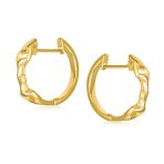 Western Equestrian Horse Bit Hoop Earrings .925 Sterling Silver - Image 5