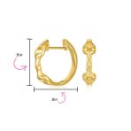 Western Equestrian Horse Bit Hoop Earrings .925 Sterling Silver - Image 11