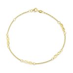 Dainty Romantic Love Knot Multi Infinity Symbol Anklet Ankle Bracelet Sterling Silver Size 9 To 9.5 Inch - Image 2