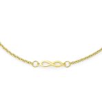 Dainty Romantic Love Knot Multi Infinity Symbol Anklet Ankle Bracelet Sterling Silver Size 9 To 9.5 Inch - Image 4