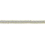 Alternating Marquise Shape Cubic Zirconia CZ 25 CTW Statement Tennis Bracelet - Image 6