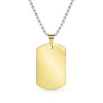 X-Large Military Dog Tag Pendant Necklace Stainless Steel 24 Inch Ball Chain - Image 6
