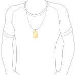 X-Large Military Dog Tag Pendant Necklace Stainless Steel 24 Inch Ball Chain - Image 9