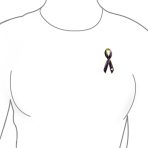 Open Heart Enamel Pink Ribbon Breast Cancer Survivor Brooch Pin Silver Gold - Image 5