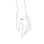 Nautical CZ Seashell Anklet Ankle Bracelet 14K Gold Plated Sterling Silver 9-10" - Image 3