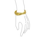 Omega Snake Cobra Wide Bangle Twisted Bracelet Set Gold Plated Stainless Steel - Image 5