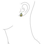 Multicolor Butterflies Flower Clip-On Earrings Non-Pierced Ears - Image 5