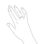 Tiny Minimalist Silver Ring Heart Shape Initial Monogram Gold Plated Sterling - Image 35