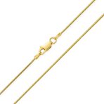 Thin 025 Gauge Sterling Silver 14K Gold Plated Snake Chain Necklace Italy Made - Image 2