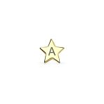 Minimalist Alphabet Cartilage Ear Stud Earrings 14K Gold USA Patriotic Design - Image 27