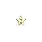 Minimalist Alphabet Cartilage Ear Stud Earrings 14K Gold USA Patriotic Design - Image 28