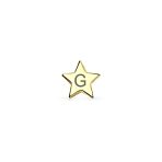 Minimalist Alphabet Cartilage Ear Stud Earrings 14K Gold USA Patriotic Design - Image 33