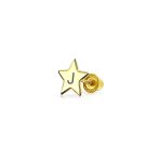Minimalist Alphabet Cartilage Ear Stud Earrings 14K Gold USA Patriotic Design - Image 10