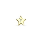 Minimalist Alphabet Cartilage Ear Stud Earrings 14K Gold USA Patriotic Design - Image 42