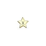 Minimalist Alphabet Cartilage Ear Stud Earrings 14K Gold USA Patriotic Design - Image 50