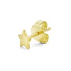 USA Patriotic Star Double Chain Ear Lobe Cartilage Clip On Ear Cuff Wrap Stud Earring Set Gold Plated Sterling Silver - Image 3