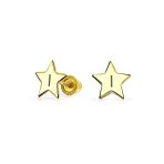 Minimalist 14K Gold Star Stud Earrings for Helix, Cartilage, and Lobe Piercing - Image 10