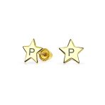 Minimalist 14K Gold Star Stud Earrings for Helix, Cartilage, and Lobe Piercing - Image 17
